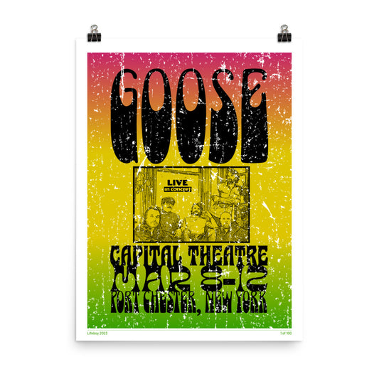 Goose Live at the Cap Vintage Gig Poster